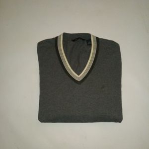 Sean John Grey V-Neck Sweater